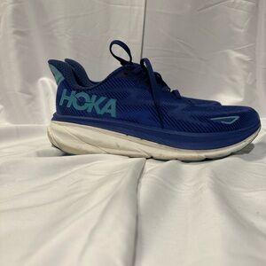 Hoka Navy and Teal Athletic Shoes